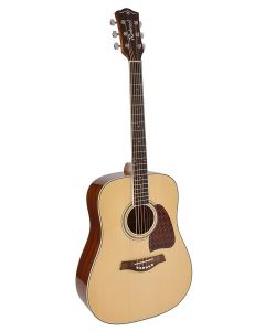 Richwood Artist Series akoestische gitaar, dreadnought, massief bovenblad, naturel