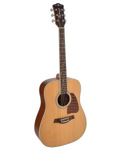 Richwood Artist Series akoestische gitaar, dreadnought, massief ceder bovenblad, naturel