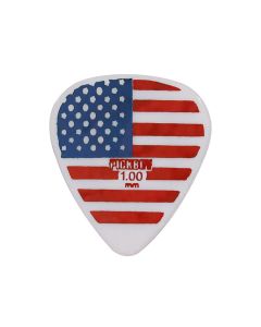 Pickboy Celltex 1.00 mm. plectra met "USA flag"-design, 50-pack