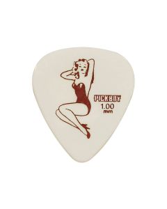 Pickboy Celltex 1.00 mm. plectra met "queen"-design, 50-pack