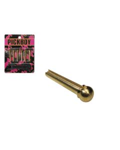 Pickboy brugpen, with extractor, brass, 6-pack