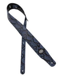 Gaucho Cobra Series gitaarriem, blauw snakeskin