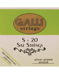 Galli snarenset saz, silverplated light 008-008-012-024-032