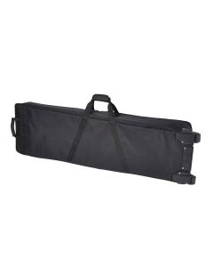 Boston Super Packer gigbag voor stage piano, 25 mm. gevoerd, 1400 x 380 x 165 mm., zwart en grijs, met wielen