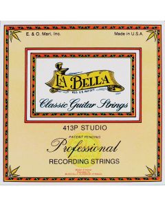 La Bella Professional snarenset klassiek, studio, clear nylon trebles, gold polished basses