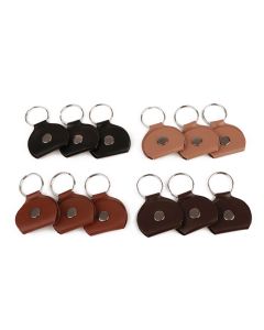 Hayman sleutelhangers, met lederen plectrumhouder, zonder plectrum, 12-pack