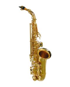 Stewart Ellis Pro Series altsax, Pisoni polsters, goudlak, incl. softcase