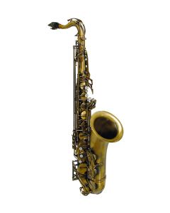 Stewart Ellis Pro Series tenorsax, Pisoni polsters, antiek licht brons, incl. softcase