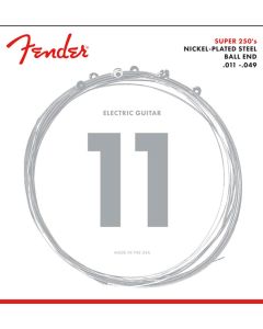 Fender Super 250s snarenset elektrisch, nickel roundwound, medium: 011-014-018-028-038-049