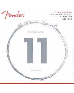 Fender Super Bullets snarenset elektrisch, nickel roundwound, medium: 011-014-018-028-038-049