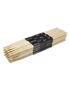 Hayman 5-B drumstokken, hickory, 12 paar, 15,8 x 404 mm