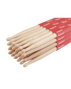 Hayman 2-B drumstokken, hickory, 12 paar, 16,2 x 407 mm