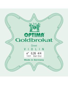 Optima Goldbrokat vioolsnaar E-1 4/4, steel, ball end