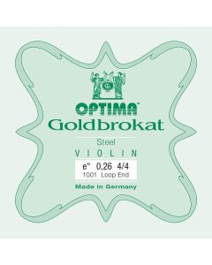 Optima Goldbrokat vioolsnaar E-1 4/4, steel, loop end