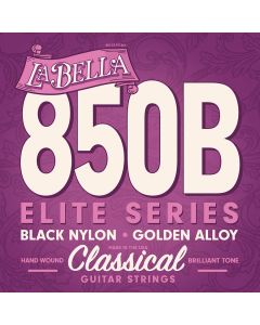 La Bella Concert snarenset klassiek, black nylon trebles, gold basses, 028-032-040-029-034-041