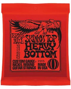 Ernie Ball snarenset elektrisch, nickel wound, skinny top heavy bottom, 010-013-017-030-042-052