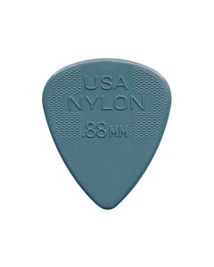 Dunlop Nylon Standard 0.88 mm. plectra, nylon, donkergrijs, 12-pack