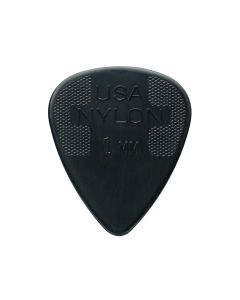 Dunlop Nylon Standard 1.00 mm. plectra, zwart, 12-pack