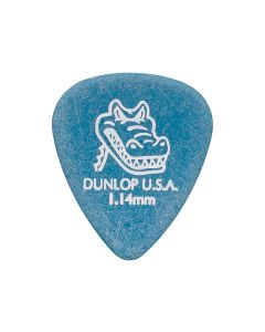 Dunlop Gator Grip 1.14 mm. plectra, blauw, 12-pack