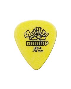 Dunlop Tortex Standard 0.73 mm. plectra, geel, 12-pack