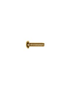 Boston switch bolt, 3,4x12mm, 12pcs, dome head, 6-32 thread for USA lever switches, gold