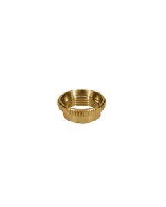 Switchcraft switch nut, deep knurled, for thick top guitars, brass