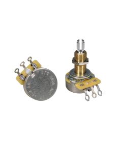 CTS USA potentiometer, long .750" bushing for thick/carved tops, 3/8" diam., LP USA, 500K audio