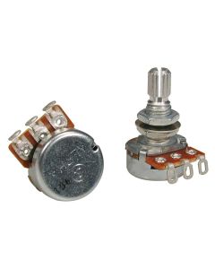 Alpha small 16mm. 250K audio potentiometer, 10mm. bushing, M7x0,75 thread