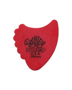 Dunlop Tortex Sharkfin 0.50 mm. plectra, rood,  72-pack