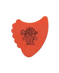 Dunlop Tortex Sharkfin 0.60 mm. plectra, oranje, 72-pack