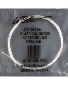 La Bella Elite E-1-snaar voor klassieke gitaar, clear nylon