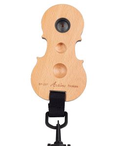 Artino pinhouder voor cello, beukenhout, cello vorm, verstelbare nylon riem, 3 verschillende gaten