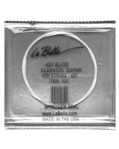 La Bella Elite D-4-snaar voor klassieke gitaar, silverplated wound nylon