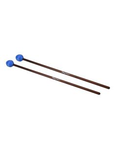 Hayman kloppers voor marimba, 406 mm rotan schacht, paar, 33 mm zachte bol, blauw