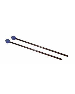 Hayman kloppers voor marimba, 406 mm rotan schacht, paar, 34 mm heel harde bol, blauw