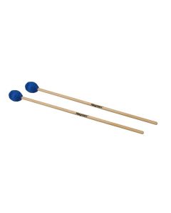 Hayman kloppers voor marimba, 400 mm esdoorn schacht, paar, 34 mm medium zachte bol, blauw