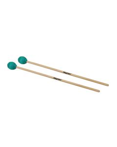 Hayman kloppers voor marimba, 400 mm esdoorn schacht, paar, 36 mm zachte bol, turquoise