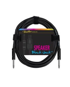 Boston Black Jack speakerkabel, zwart, 1 meter, jack - jack, 2 x 1,5mm