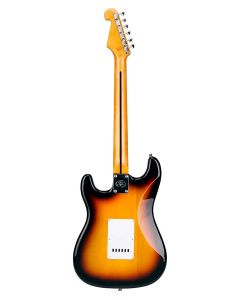 SX Retro Series elektrische gitaar, met 3 single coil pickups en vintage tremolo, tas, sunburst1