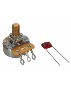 Fender Genuine Replacement Part 250K potentiometer, .375" length bushing, solid shaft