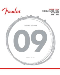 Fender Super 250s snarenset elektrisch, nickel roundwound, regular light, 009-011-016-026-036-046