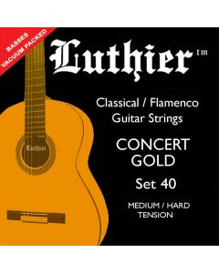 Luthier snarenset klassiek Concert Gold, bronze alloy, medium-hard tension