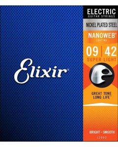 Elixir Nanoweb snarenset electrisch coated, extra light, 009-011-016-024-032-042