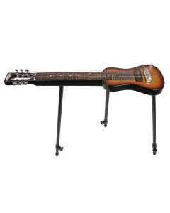 SX lapsteel gitaar, USA swamp ash, met tas en driepoot standaard, sunburst