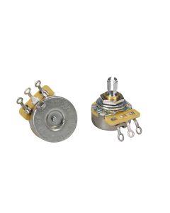 CTS USA potentiometer, short .250" bushing for pg mount, 3/8" diam. dished back, 500K audio