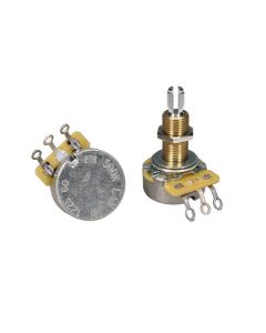 CTS USA potentiometer, long .750" bushing for thick/carved tops, 3/8" diam., LP USA, 500K linear