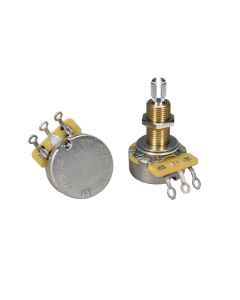 CTS USA potentiometer, long .750" bushing for thick/carved tops, 3/8" diam., LP USA, 250K audio