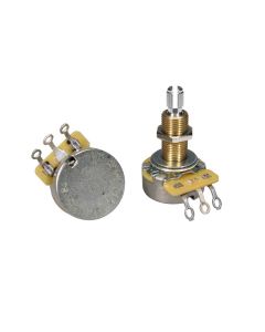 CTS USA potentiometer, long .750" bushing for thick/carved tops, 3/8" diam., LP USA, 250K linear