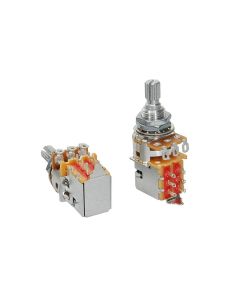 Alpha push-pull 250K audio potentiometer, standard length bushing .375", 3/8" diameter