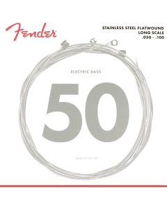 Fender Stainless 9050s snarenset elektrische basgitaar, stainless steel flatwound, medium light, 050-065-085-100